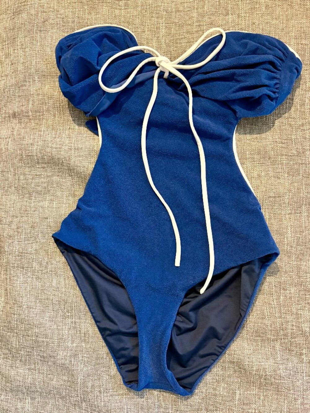 Johanna Ortiz Blue Cut-out Swimsuit Size XS